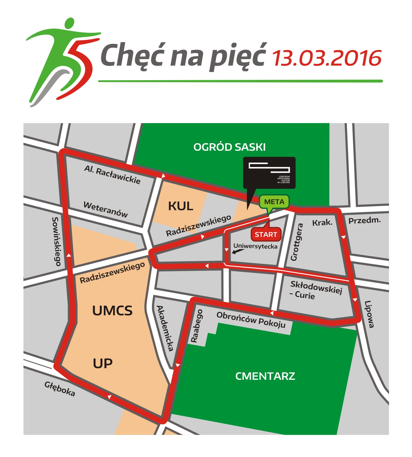 Trasa Chęć na Pięć (www.maraton.lublin.eu)